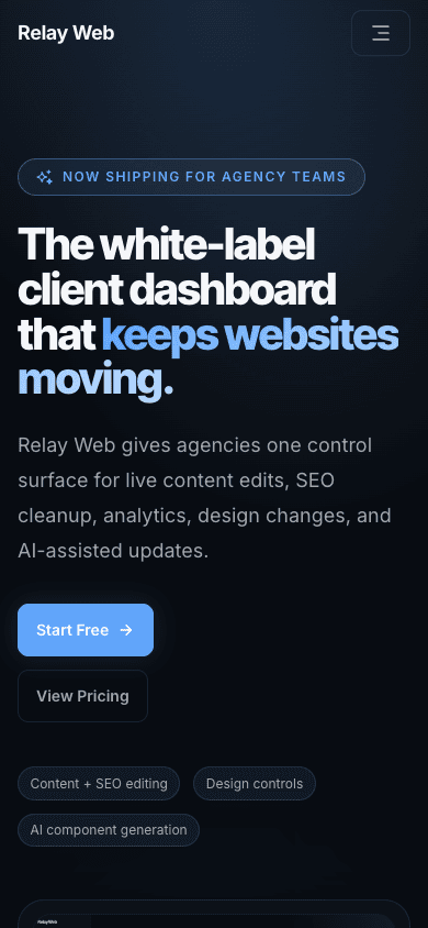 Relay Web mobile